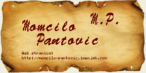 Momčilo Pantović vizit kartica